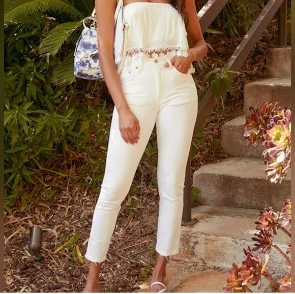 Levi's 501 High Rise Skinny In Cloud Over Sz 28 Nwt - Picture 15 of 15